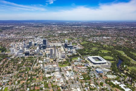 Aerial Image of PARRAMATTA CBD AND STADIUM 2020