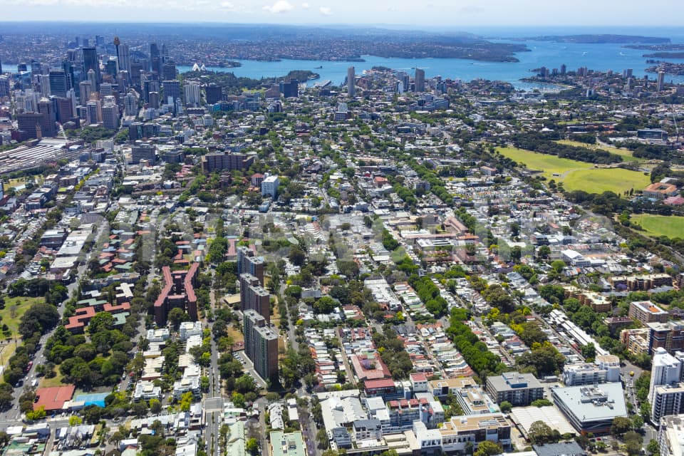 Aerial Image of Redfern to Sydney CBD