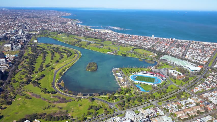 Aerial Image of ALBERT PARK