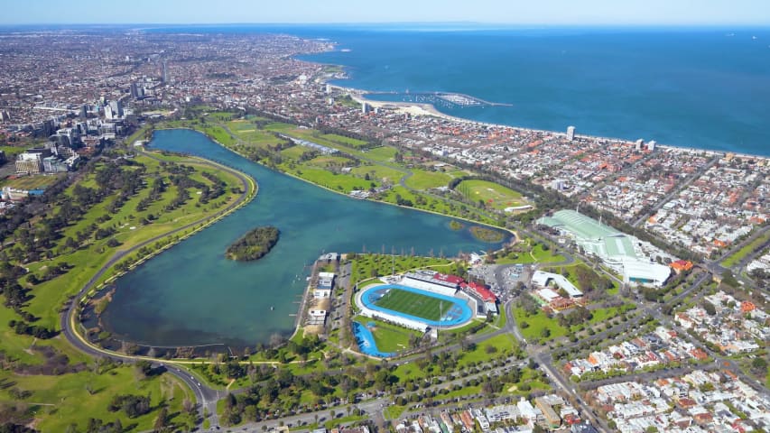 Aerial Image of ALBERT PARK