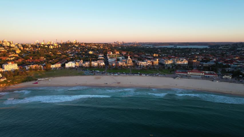Aerial Image of BONDI BEACH SUNRISE