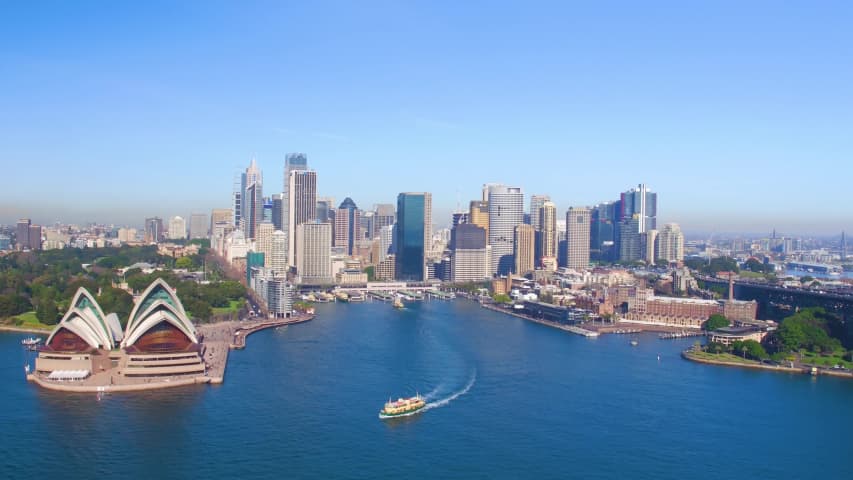 Aerial Image of CIRCULAR QUAY SYDNEY