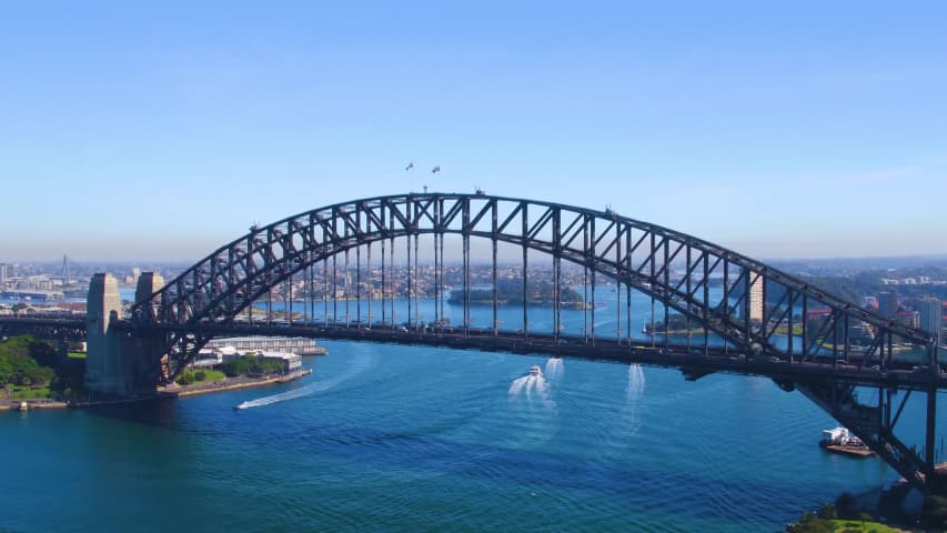 Aerial Image of SYDNEY HARBOUR BRIDGE VIDEO