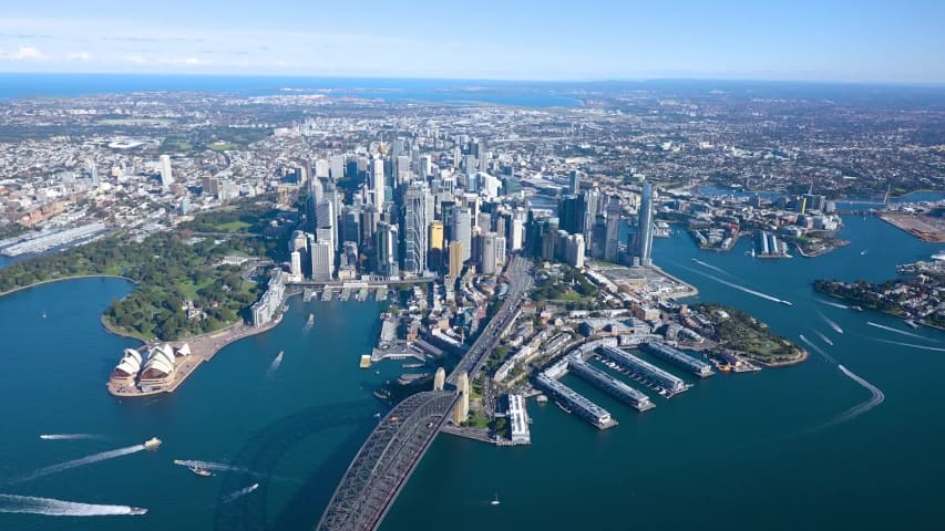 Aerial Image of DAWES POINT AND CBD