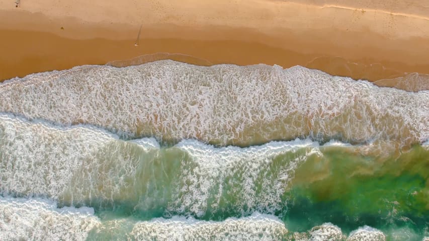 Aerial Image of WAVES AT MANLY BEACH