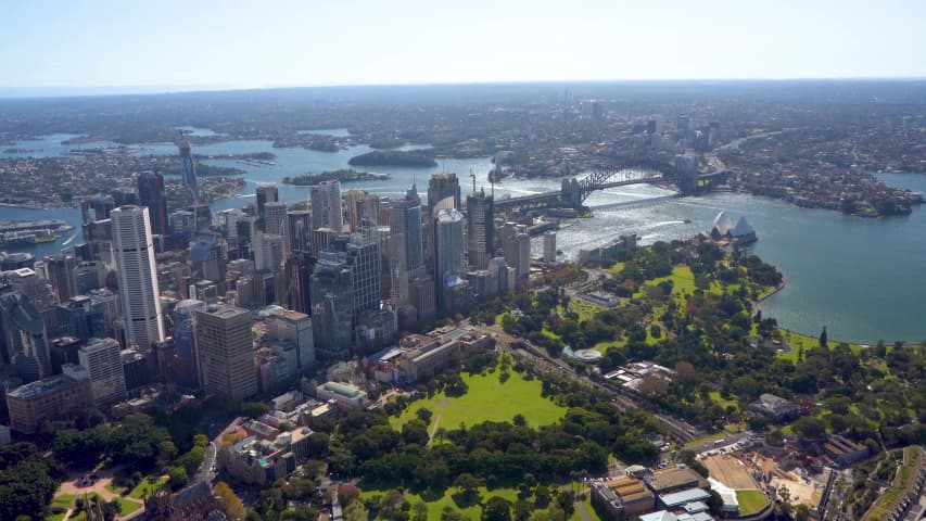 Aerial Image of HYDE PARK AND BOTANIC GARDINS