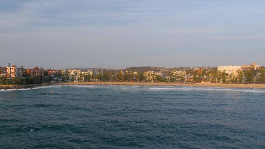 Aerial Image of MANLY BEACH SUNRISE