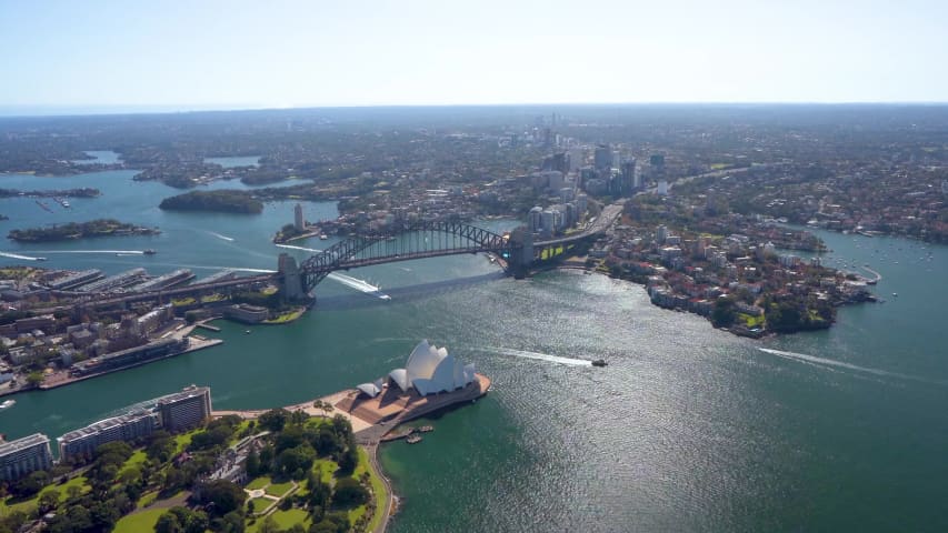 Aerial Image of SYDNEY HARBOUR AND OPERA HOUSE