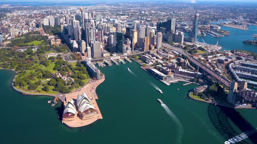 Aerial Image of CIRCULAR QUAY AND CBD