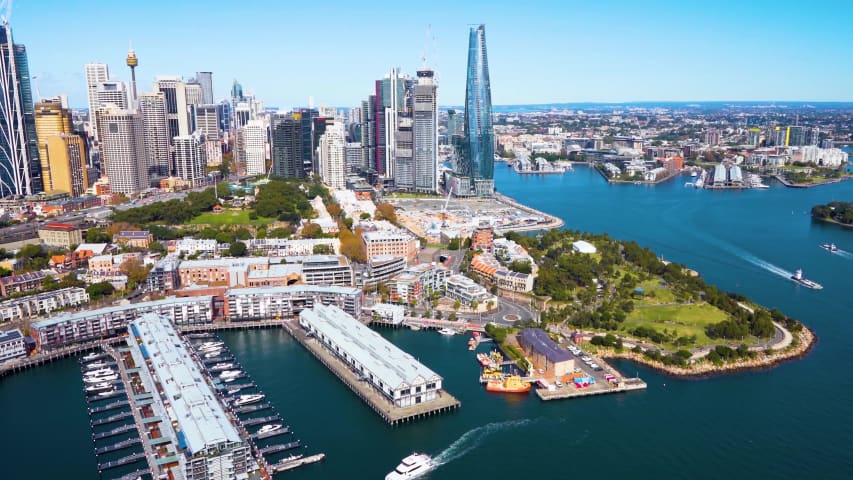 Aerial Image of MILLERS POINT AND BARANGAROO