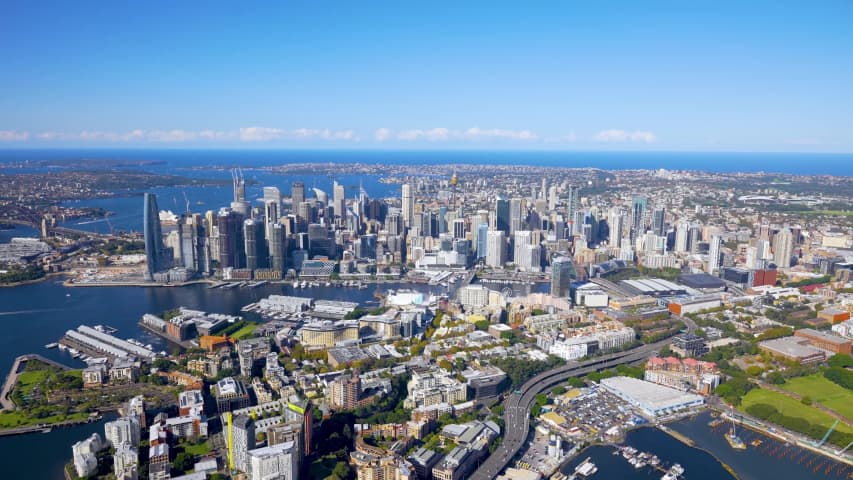 Aerial Image of PYRMONT AND CBD WEST