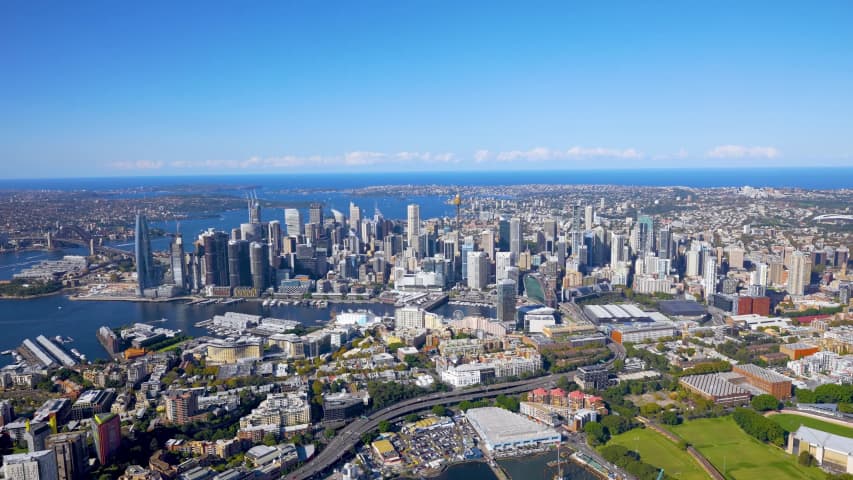 Aerial Image of PYRMONT LOOKING WEST