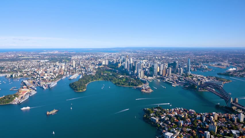 Aerial Image of SYDNEY HARBOUR AND KIRRIBILLI