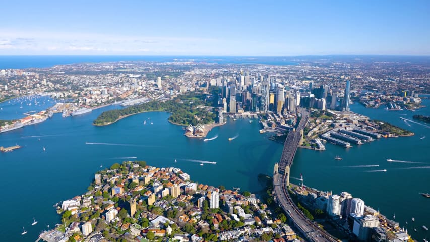 Aerial Image of KIRRIBILLI TO THE CBD