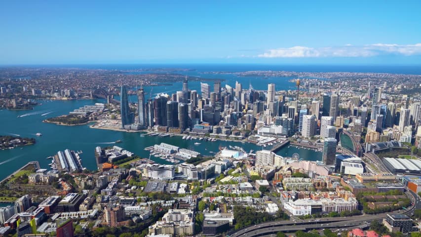 Aerial Image of PYRMONT AND DARLING HARBOUR