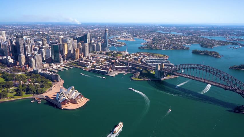 Aerial Image of SYDNEY OPERA HOUSE AND HARBOUR