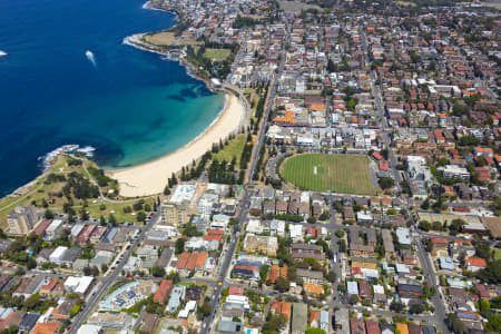 Aerial Image of COOGEE BEACH, SHOPS AND HOMES