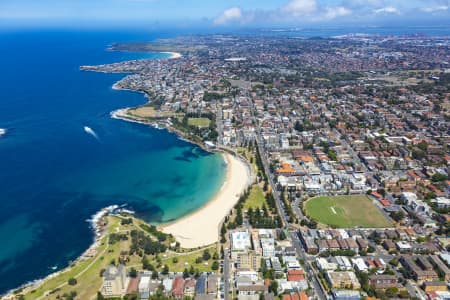 Aerial Image of COOGEE BEACH, SHOPS AND HOMES