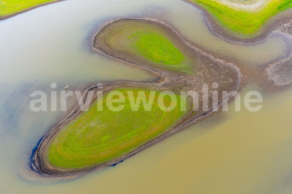 Aerial Image of Cairn Curran Reservoir at Joyces Creek