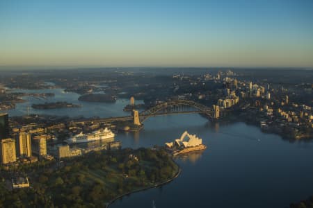 Aerial Image of SYDNEY HARBOUR DAWN