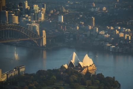Aerial Image of SYDNEY HARBOUR DAWN