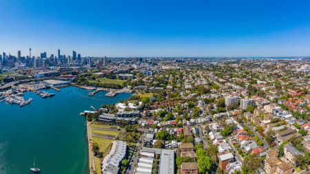 Aerial Image of GLEBE, THE FISH MARKETS AND CBD