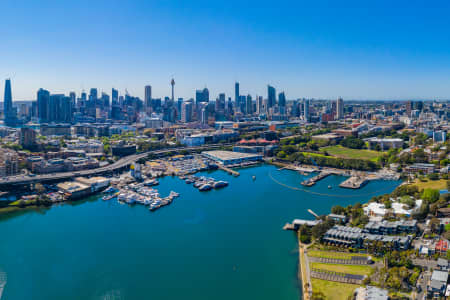 Aerial Image of SYDNEY FISH MARKETS AND CBD