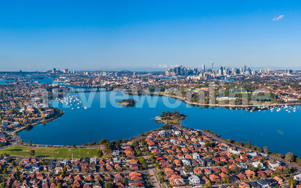 Aerial Image of The Bay Run and CBD