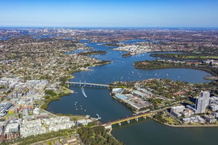 Aerial Image of RHODES COMMERCIAL AND INDUSTRIAL PRECINCT