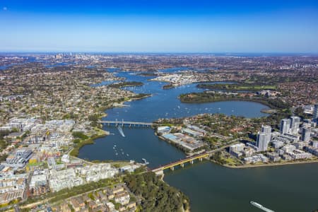 Aerial Image of RHODES COMMERCIAL AND INDUSTRIAL PRECINCT