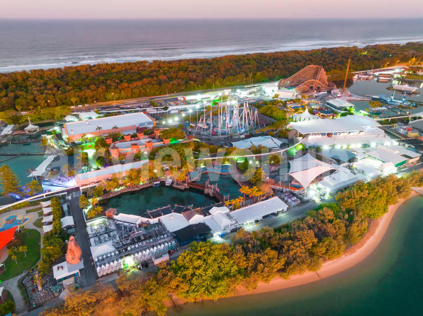 Aerial Image of Seaworld Main Beach