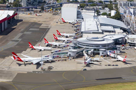Aerial Image of QANTAS TERMINAL SYDNEY AIRPORT