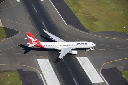 Aerial Image of QANTAS JET SYDNEY AIRPORT