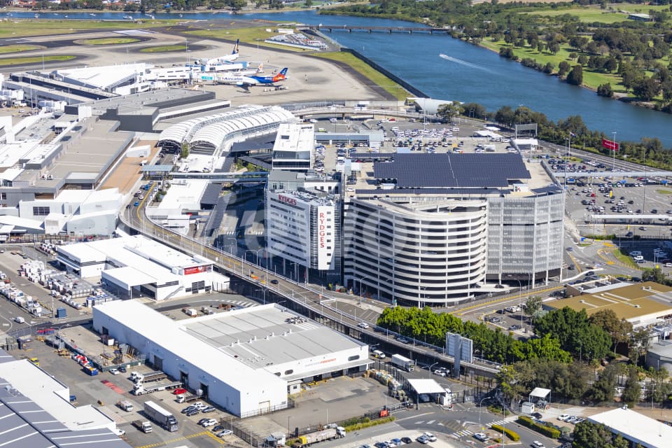 Aerial Image of Sydney International Airport Parking
