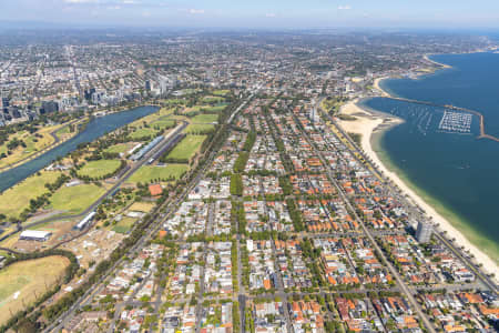 Aerial Image of SAINT KILDA WEST