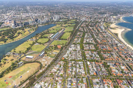 Aerial Image of SAINT KILDA WEST