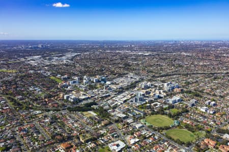 Aerial Image of BANKSTOWN CENTRAL AND CBD