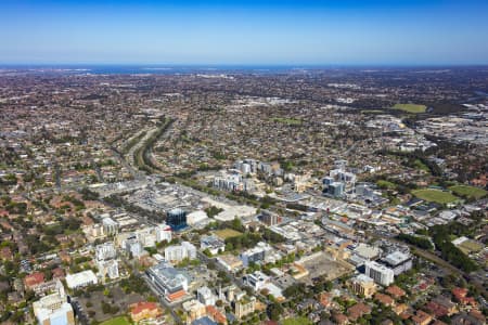 Aerial Image of BANKSTOWN CENTRAL AND CBD