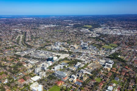 Aerial Image of BANKSTOWN CENTRAL AND CBD