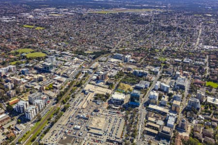 Aerial Image of BANKSTOWN CENTRAL AND CBD