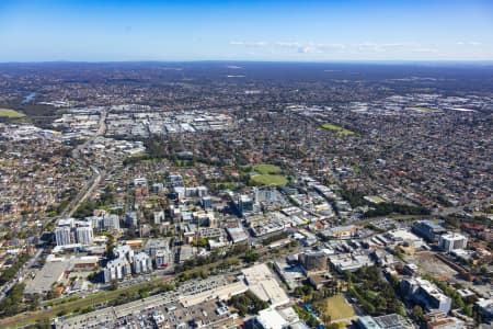 Aerial Image of BANKSTOWN CENTRAL AND CBD