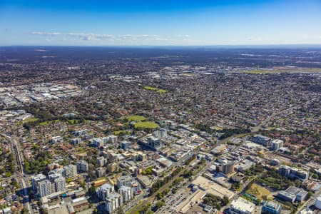 Aerial Image of BANKSTOWN CENTRAL AND CBD