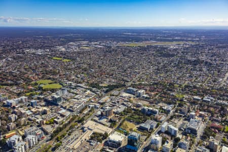 Aerial Image of BANKSTOWN CENTRAL AND CBD