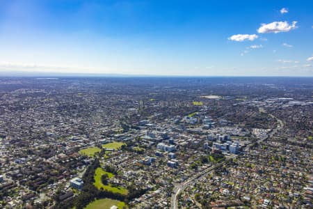 Aerial Image of BANKSTOWN CENTRAL AND CBD