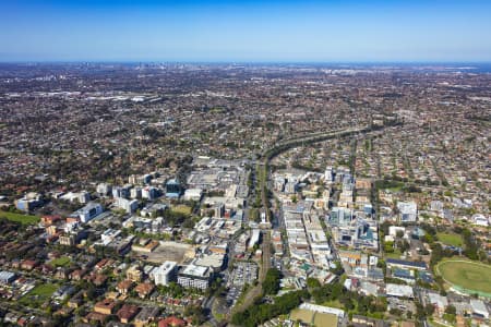 Aerial Image of BANKSTOWN CENTRAL AND CBD