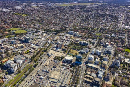 Aerial Image of BANKSTOWN CENTRAL AND CBD