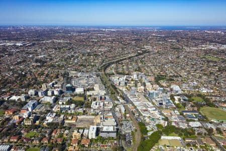 Aerial Image of BANKSTOWN CENTRAL AND CBD