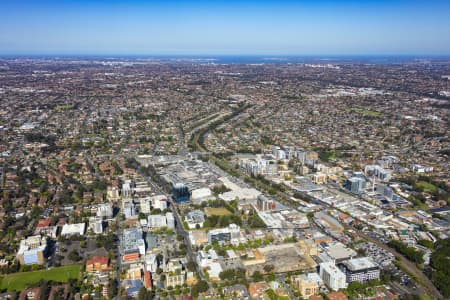 Aerial Image of BANKSTOWN CENTRAL AND CBD