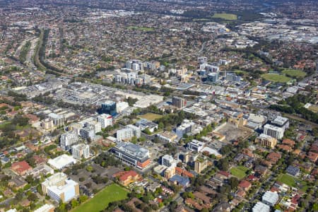 Aerial Image of BANKSTOWN CENTRAL AND CBD