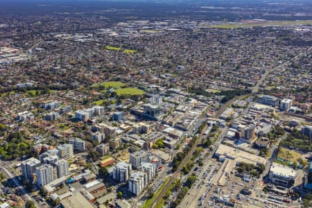Aerial Image of BANKSTOWN CENTRAL AND CBD